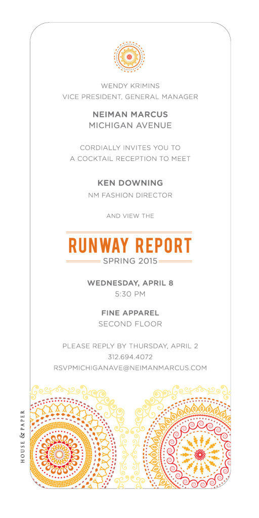 Neiman Marcus Ken Downing Spring Invite
