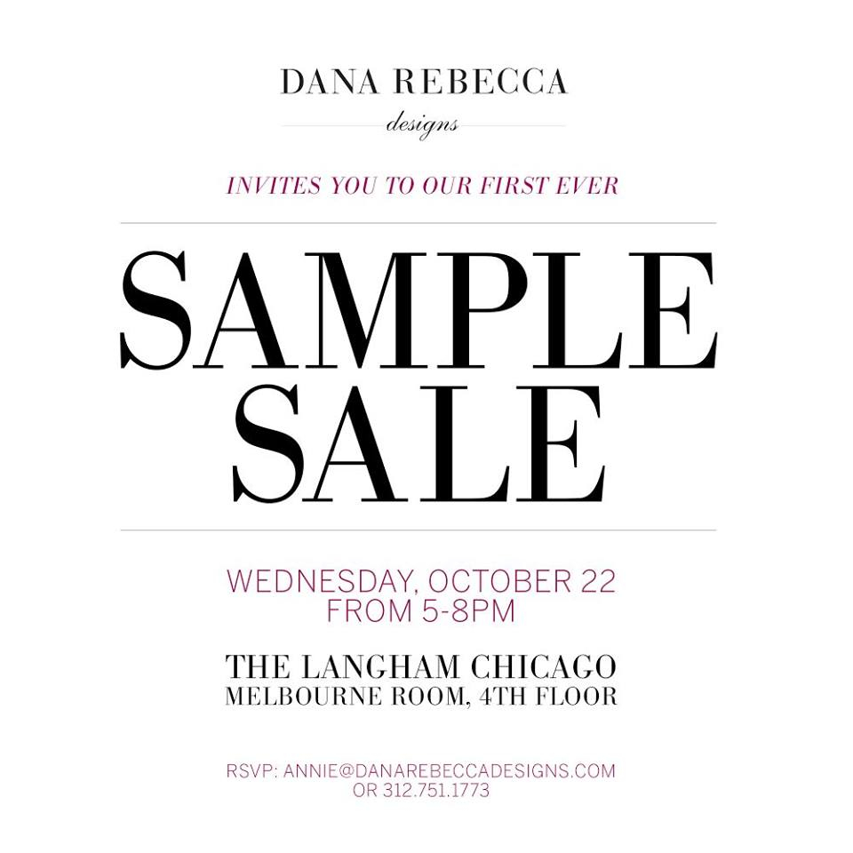 Dana Rebecca Sample Sale