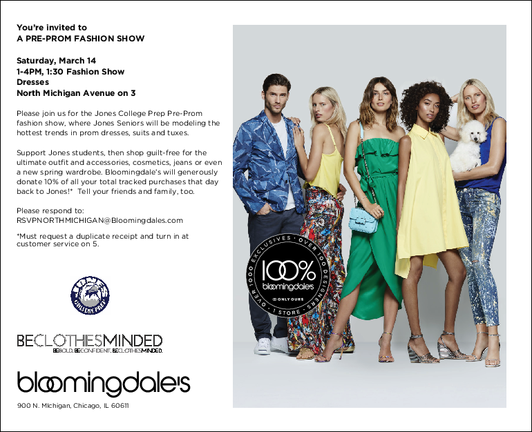 prom fashion show invite bloomingdale's